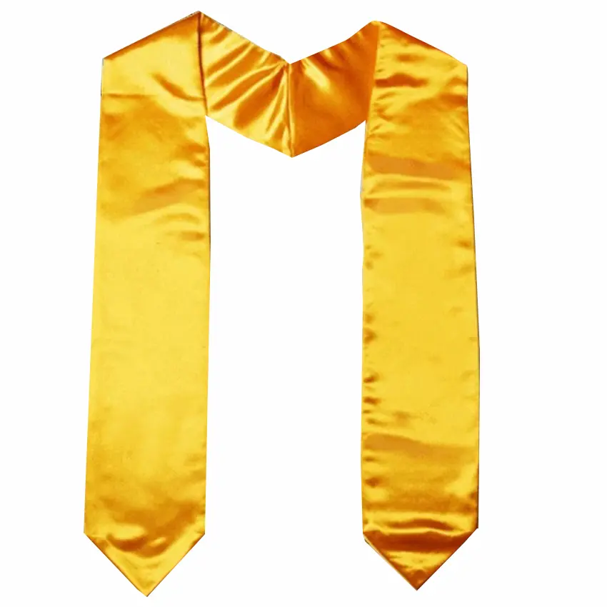 2021 Wholesale Matte Graduation Gown And Stole Customize Graduation Sash