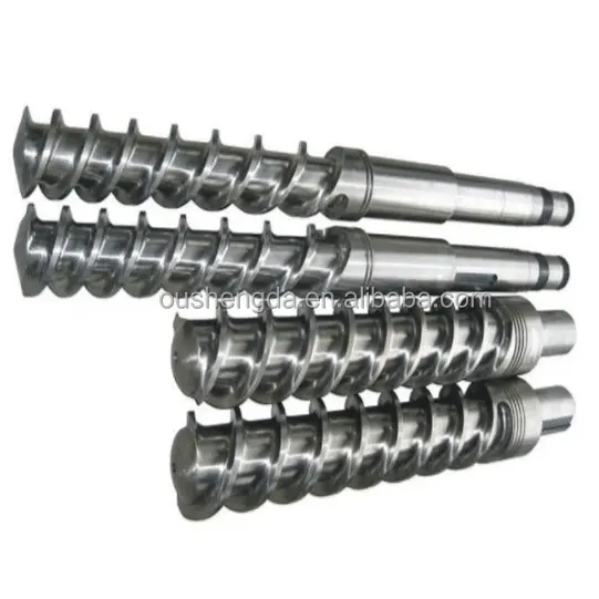 Feeding screw of rubber extruder single design zhoushan manufacturer COLMONOY Stellite BIMETALLIC
