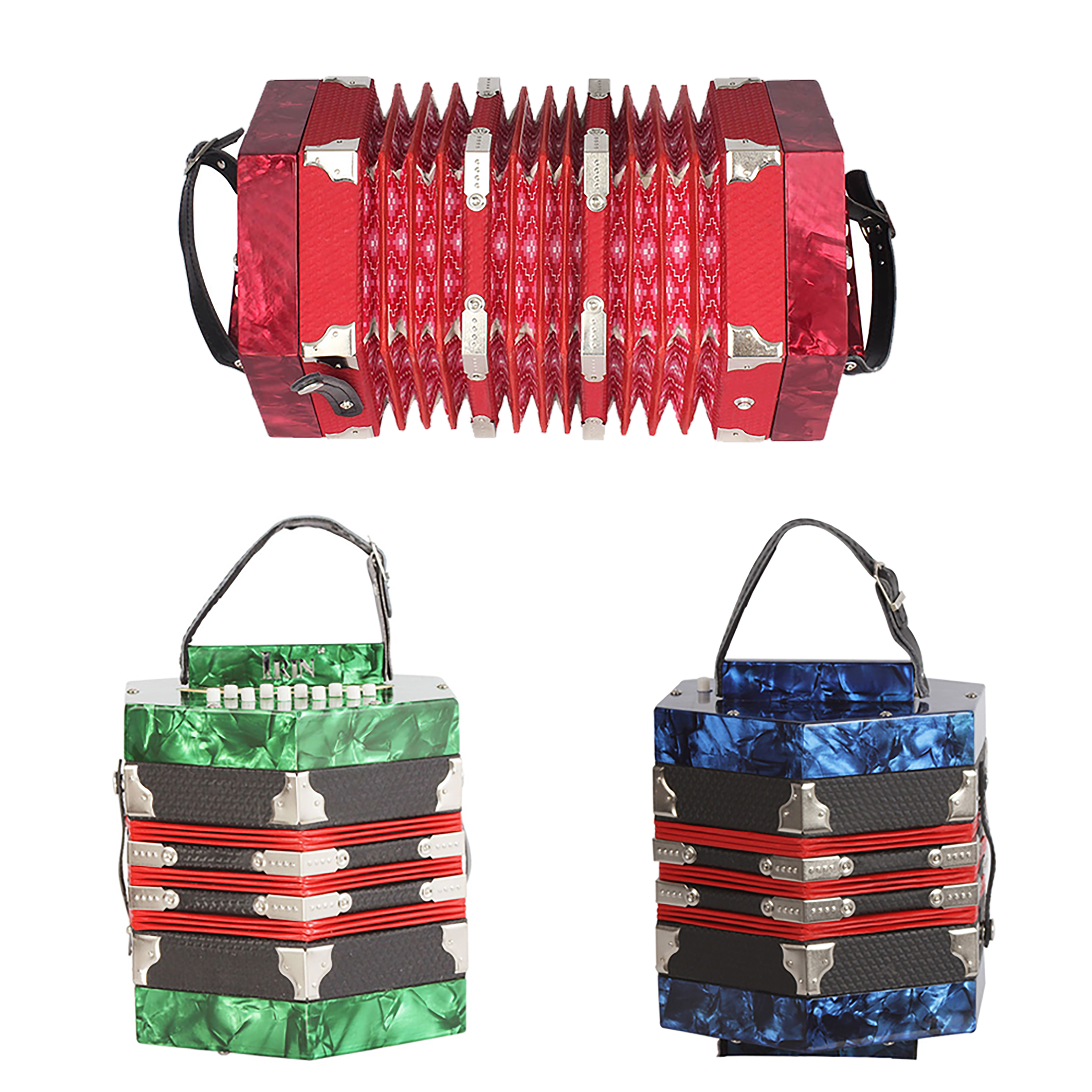 2022 Hot sale Hexagon 20 keys Accordion for Professional Examination Playing Level