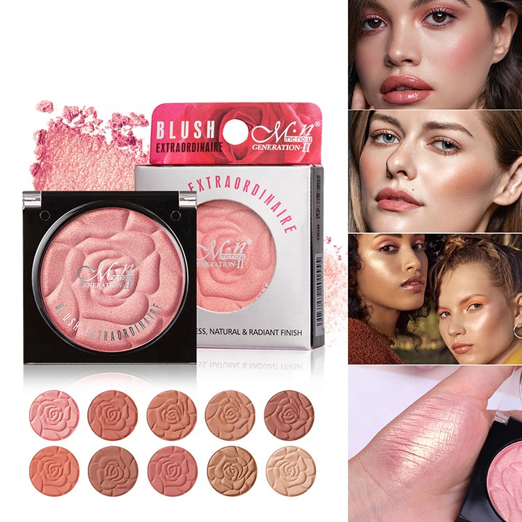 Wholesale Single Color Matte Check Blush Palette Private Label Cream Face Blush For Women