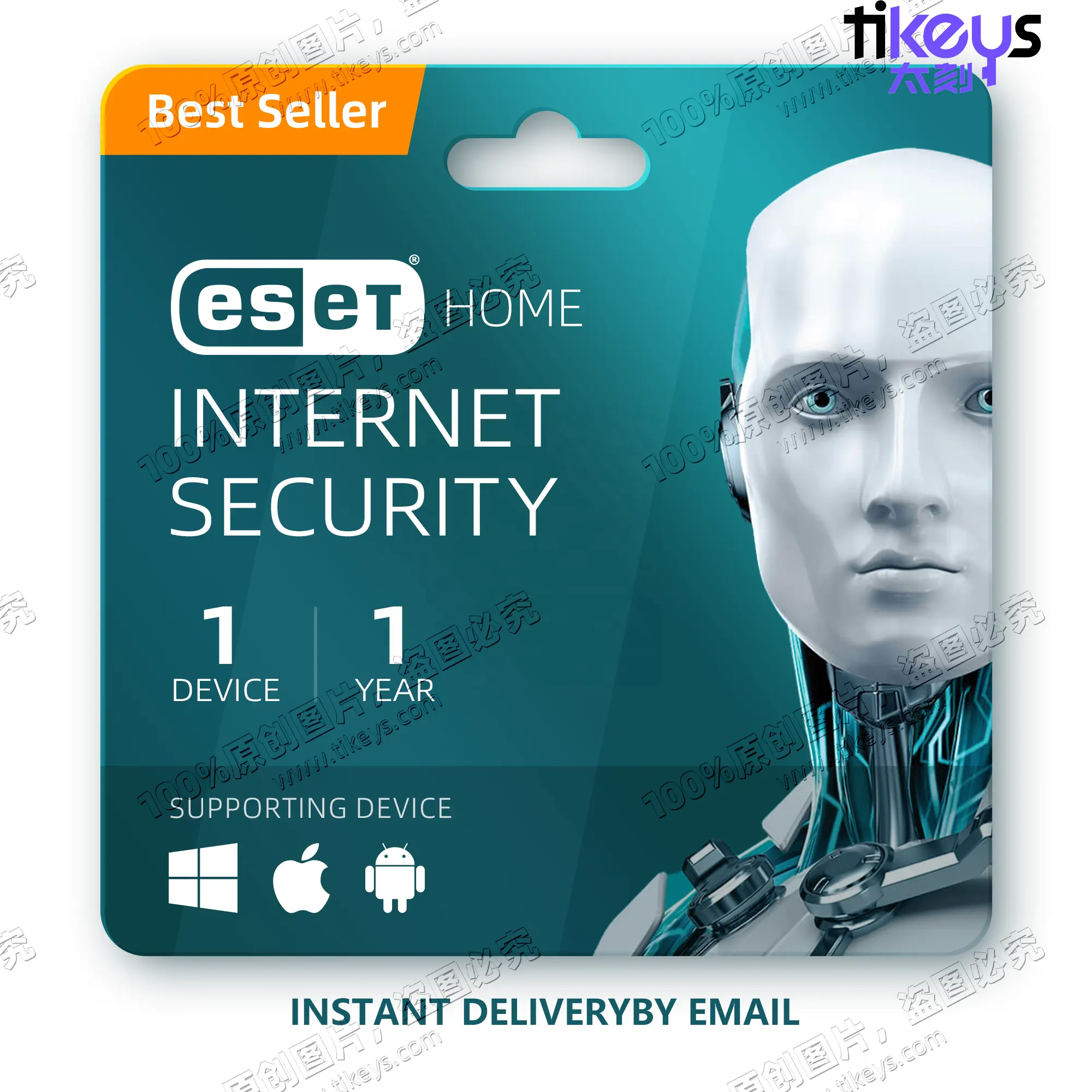 24/7 Online Genuine License ESET Internet Security Key 1 Device 1 Year Privacy Protection Antivirus Software Nod32 AntiVirus