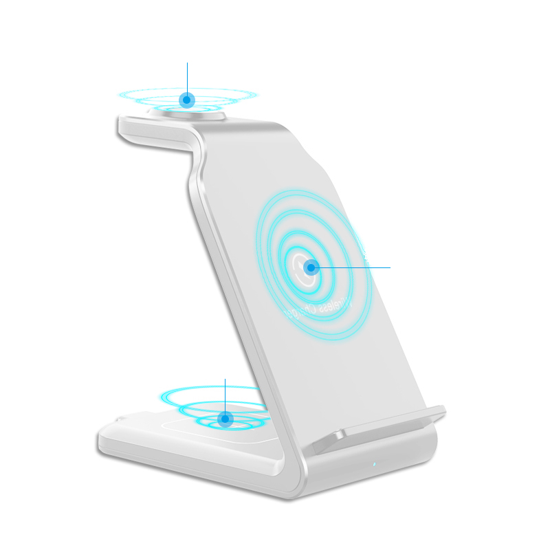 15W 3 in 1 Wireless Charging Portable Wireless Charger 10w qi 3 in 1 wireless standyour hands 2021 newcharging bracket