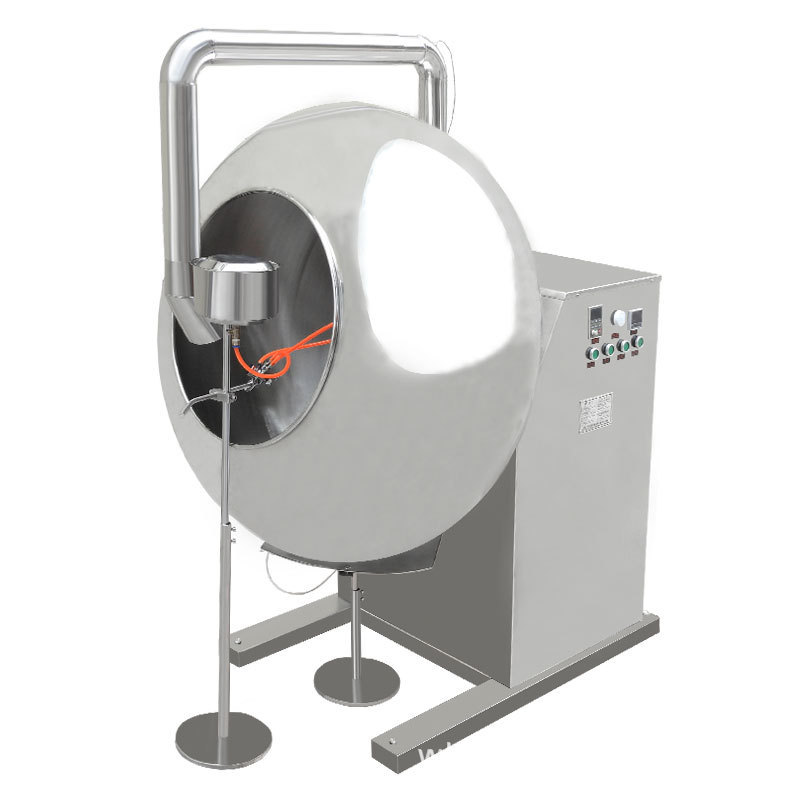 Tilting Lab Tablet Film Candied Peanut Cashew Nut By-1000 Sugar Coating Copper Pan Machine 150kg for Candy