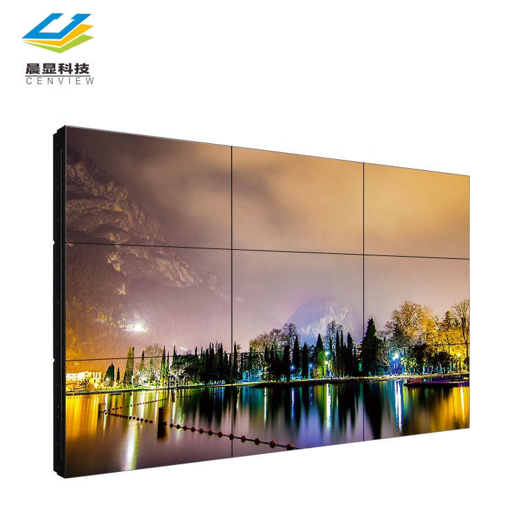 Настенный сенсорный экран 4K HD с креплением, рекламный узкий ЖК-видеоэкран