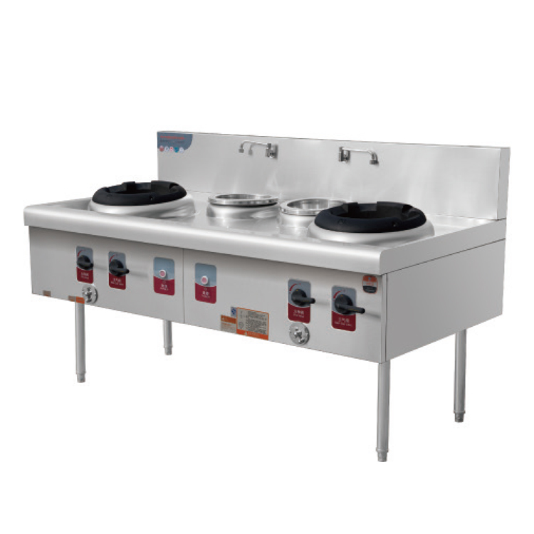 Commercial Kitchen Restaurant gas frying stove gas cooking cooktop stove with boilers