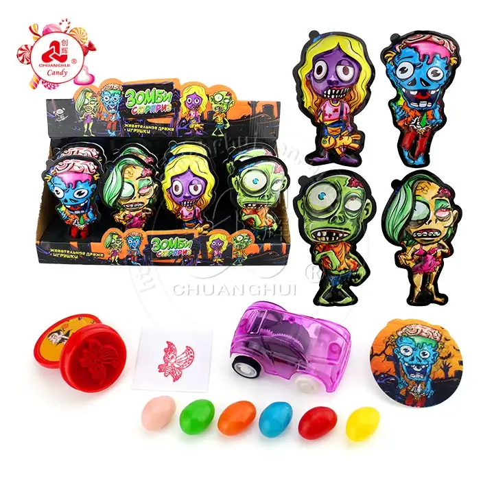 Zombie Attack Surprise Egg Candy toys with jelly bean