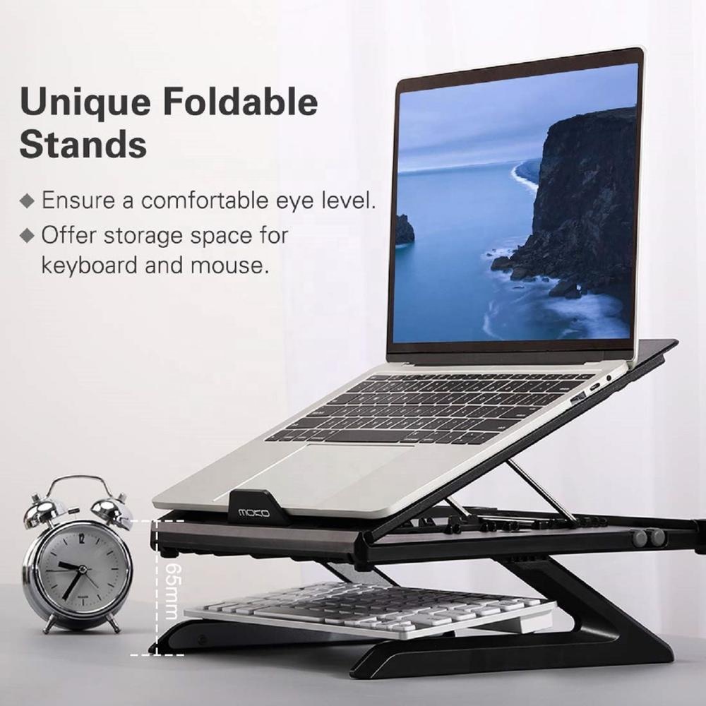 MoKo Multi-Angle Регулируемый складной держатель для ноутбука Anti-slip Mount для 10 ''-15'' Notebook