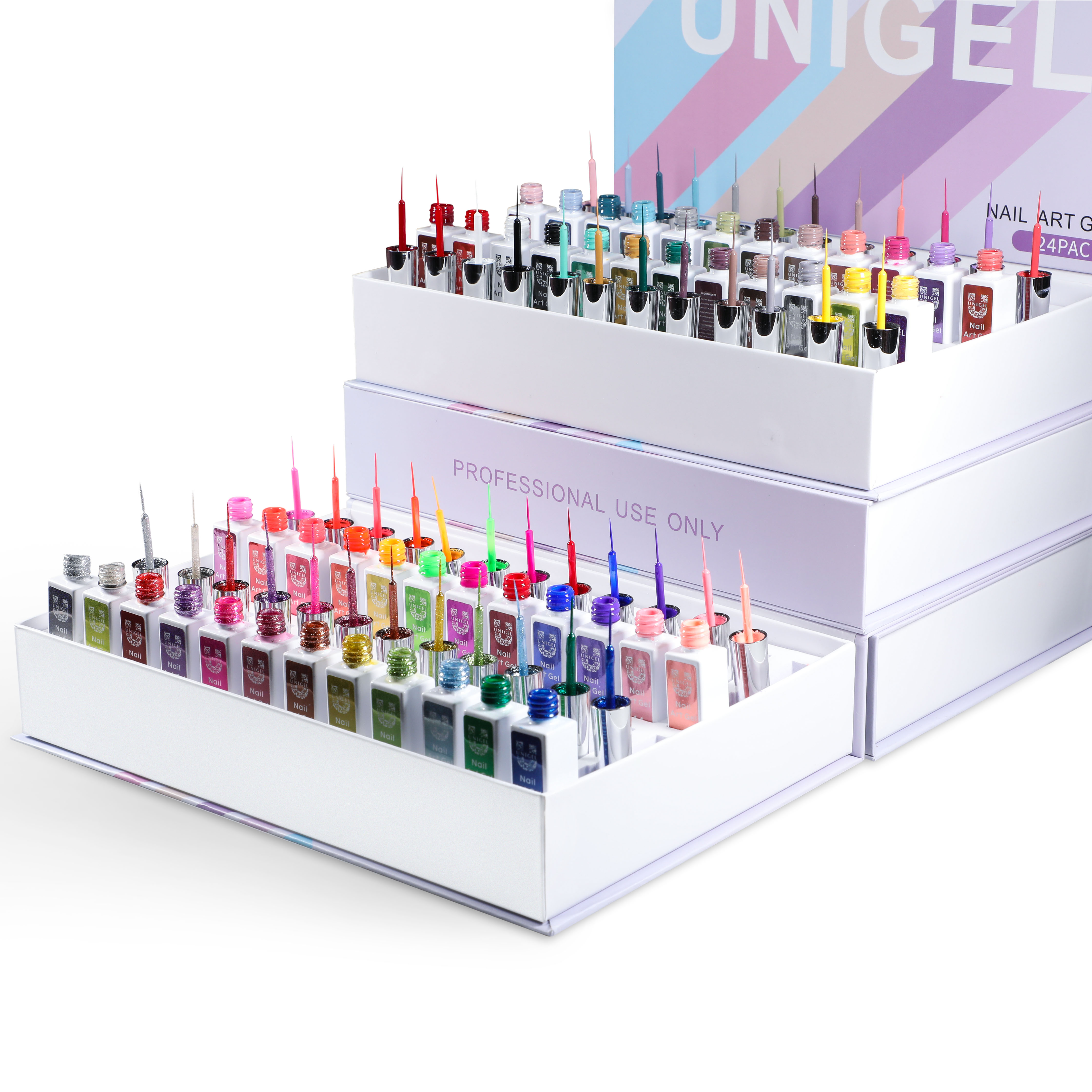 Unigel высокий пигмент гель для Подводки для метку частного назначения 10g Дизайн ногтей гель лак оптом неонового цвета светятся в темноте живопись лайнер гель набор