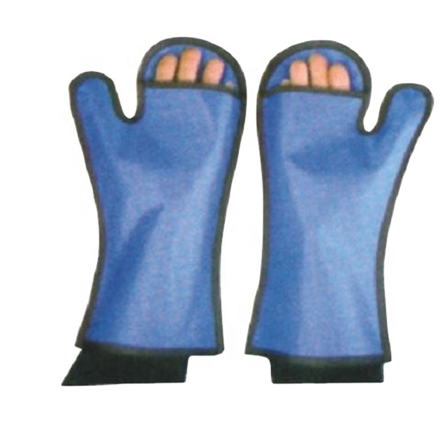 medical animal hospital using one pair x ray lead protection hands mitten