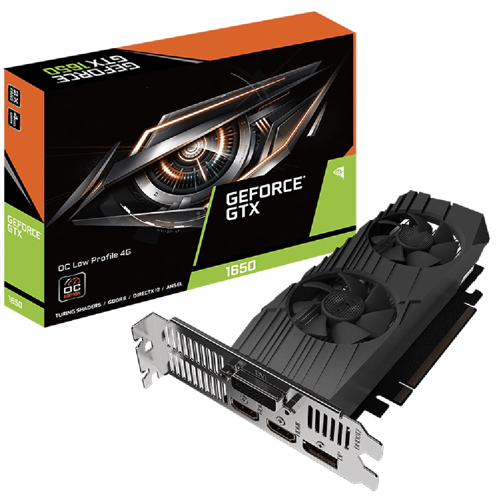 Игровая Видеокарта GTX 1650 D6 OC с двумя вентиляторами 4 Гб