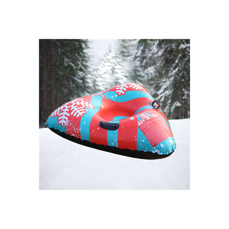 Heavy-duty Hard Bottom Inflatable triangle Snow Tube for Children