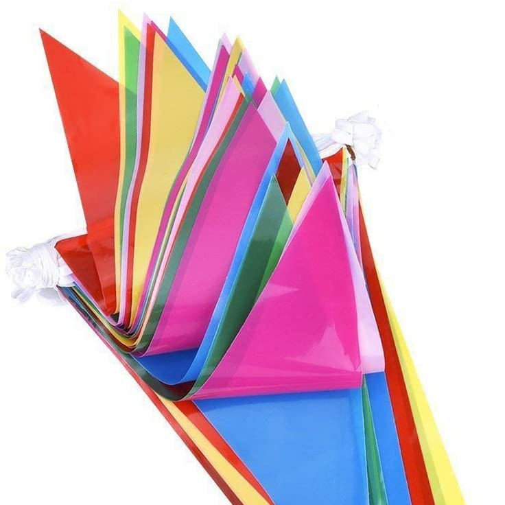 Multi-color Pennant Flags Decorations Grand Opening Banner