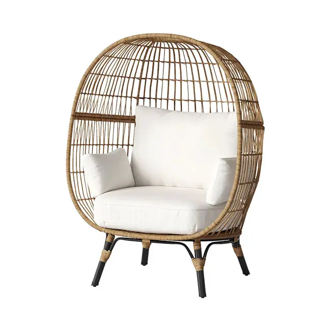 YASN  High Quality Rattan Wicker Swing Egg Chairs Outdoor Garden Patio Egg Relax Wicker Hanging Chair For Sale