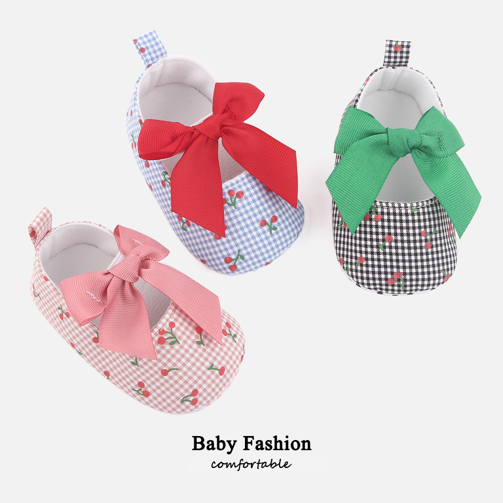 Wholesale Newborn Baby Fruit Baby Girls Shoes Bow Knot Toddler shoes