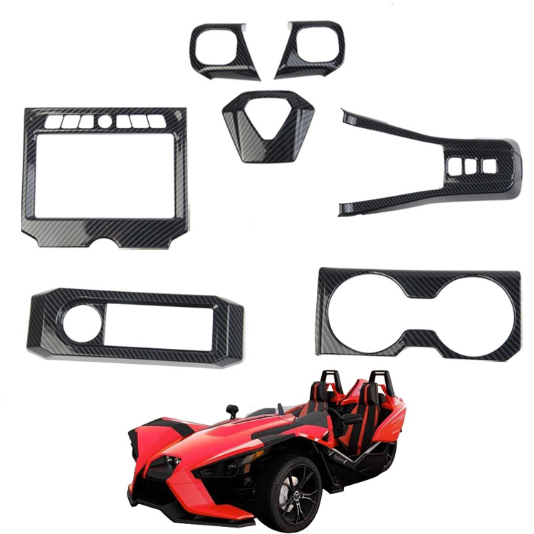 Для 2020 2021 2022 Polaris Slingshot 2021 центральное управление панель из углеродного волокна обшивка аксессуары для ATV/UTV