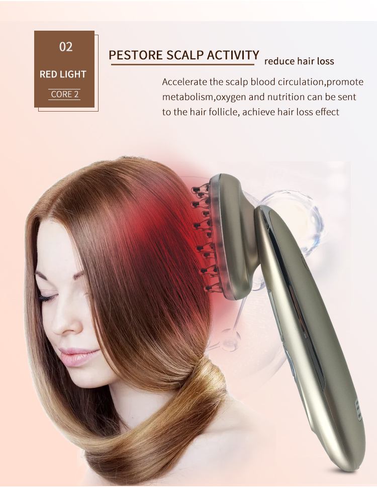 MOST EFFECTIVE DEVICE TO GROW HAIR 5 IN 1 Electric Laser Hair Growth Comb
