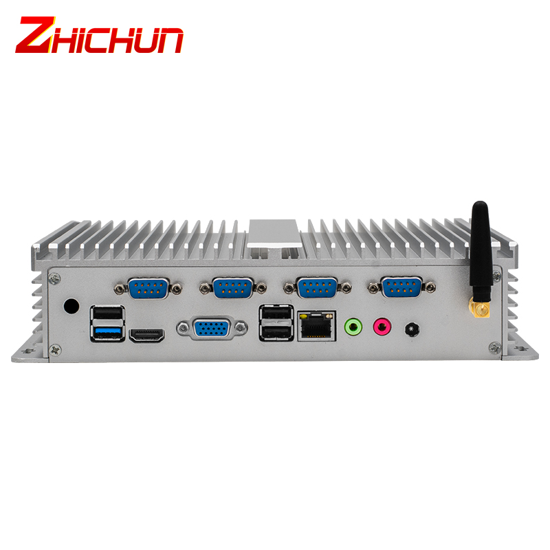 I5 4200u 2LAN HD VGA RS232/485 4G lte HD Type-C i3 i5 i7 безвентиляторный промышленный встроенный корпус ПК