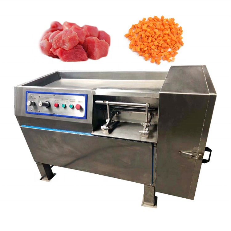 chicken beef pork cube cutter cutting for commercial frozen meat dice machine