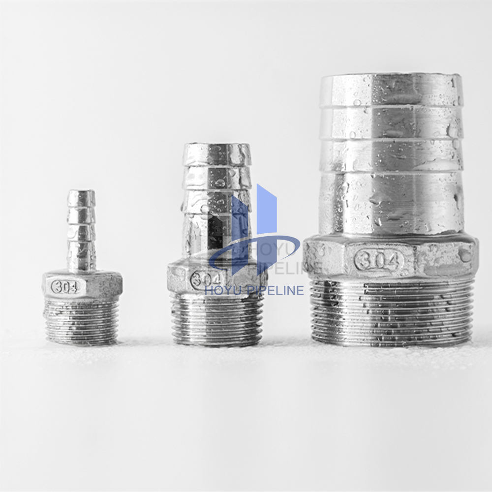 OEM quick npt 6-дюймовые торцевые гайки с резьбой, быстроразъемные соединители, фитинги из нержавеющей стали, водопроводный гидравлический шланг