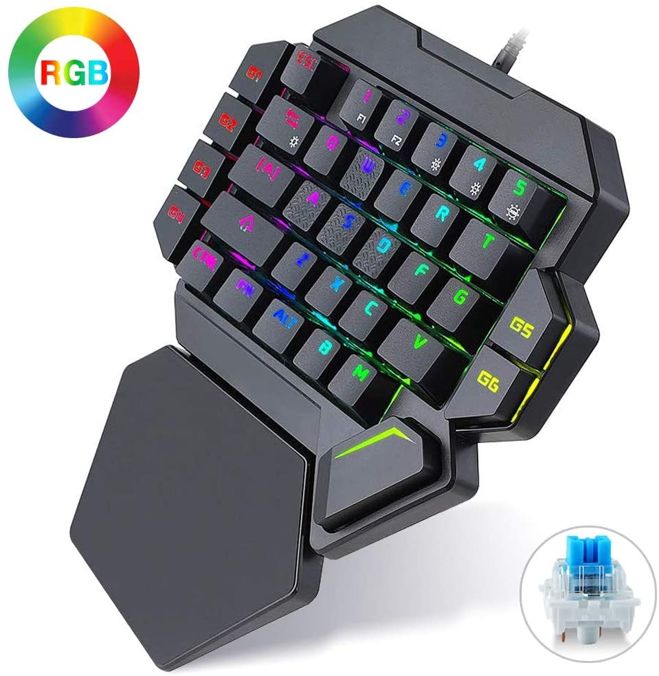 GX350-FM-RGB департамент министерства обороны является полностью механической одной рукой игровая клавиатура цветная (RGB) светодиодная подсветка