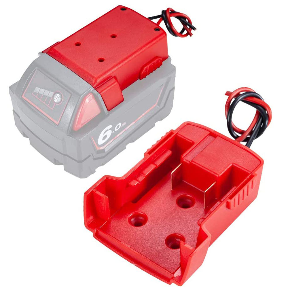 Адаптер для силовых колес для аккумулятора Milwaukee M18, 18 в, док-станция с 14 проводами AWG