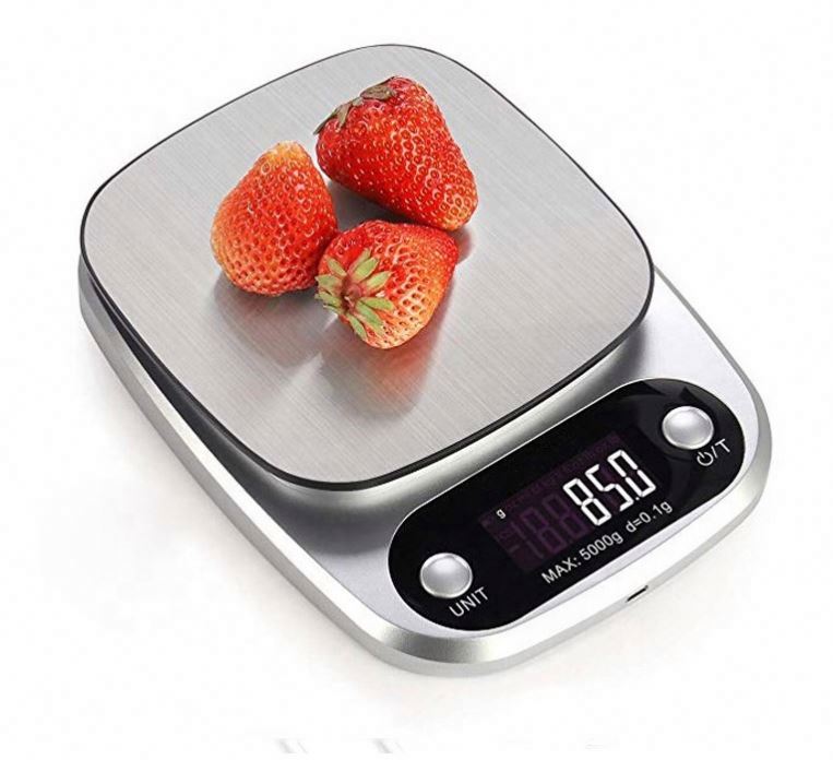 10KG LCD Portable Electronic Kitchen Weighing Scales Household Multifunction Stainless Steel Digital Kitchen Scale