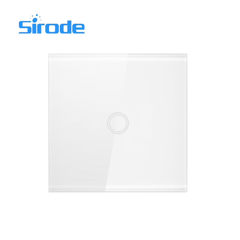 Умный настенный выключатель Sirode, 1 комплект, Wi-Fi, Беспроводной Выключатель света из хрустального стекла, дистанционное управление через приложение Wi-Fi