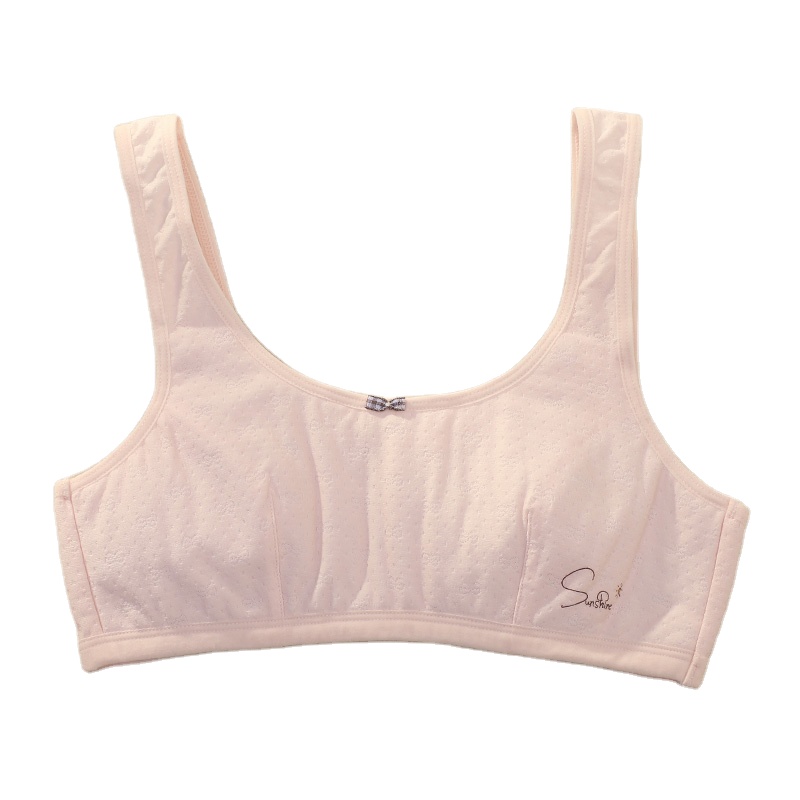 2021 New arrival soft lovely breathable wire free bra boob tube top for teenager girls sport bra