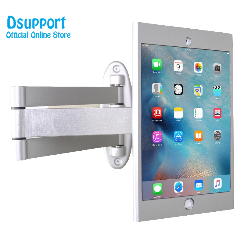 Подходит для iPad mini 12345 полное вращение настенное крепление подставка металлический корпус дисплея розничной кронштейн магазин планшетный ПК держатель с функцией защиты от грабителей