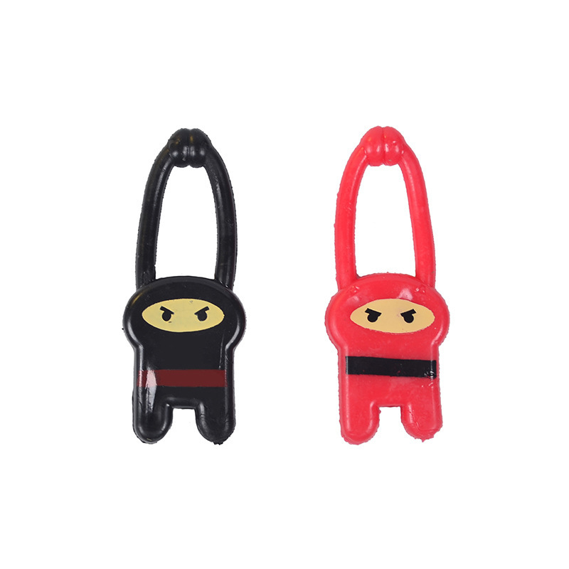 ECO-friendly Novelty Toys TPR Stretchy Flying Ninjas Elastic Slingshot Ninja Sticky Wall Stretchy Sticky Toys for Boys & Girls