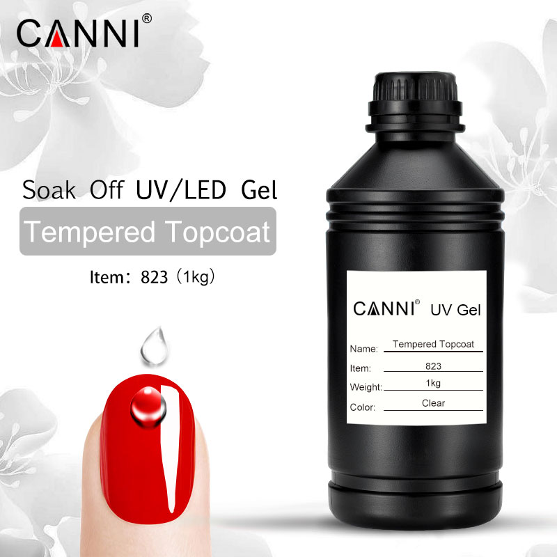 823 # CANNI 1 кг супер блестящий высокий глянцевый не чистый закаленный топовое покрытие Гель-лак