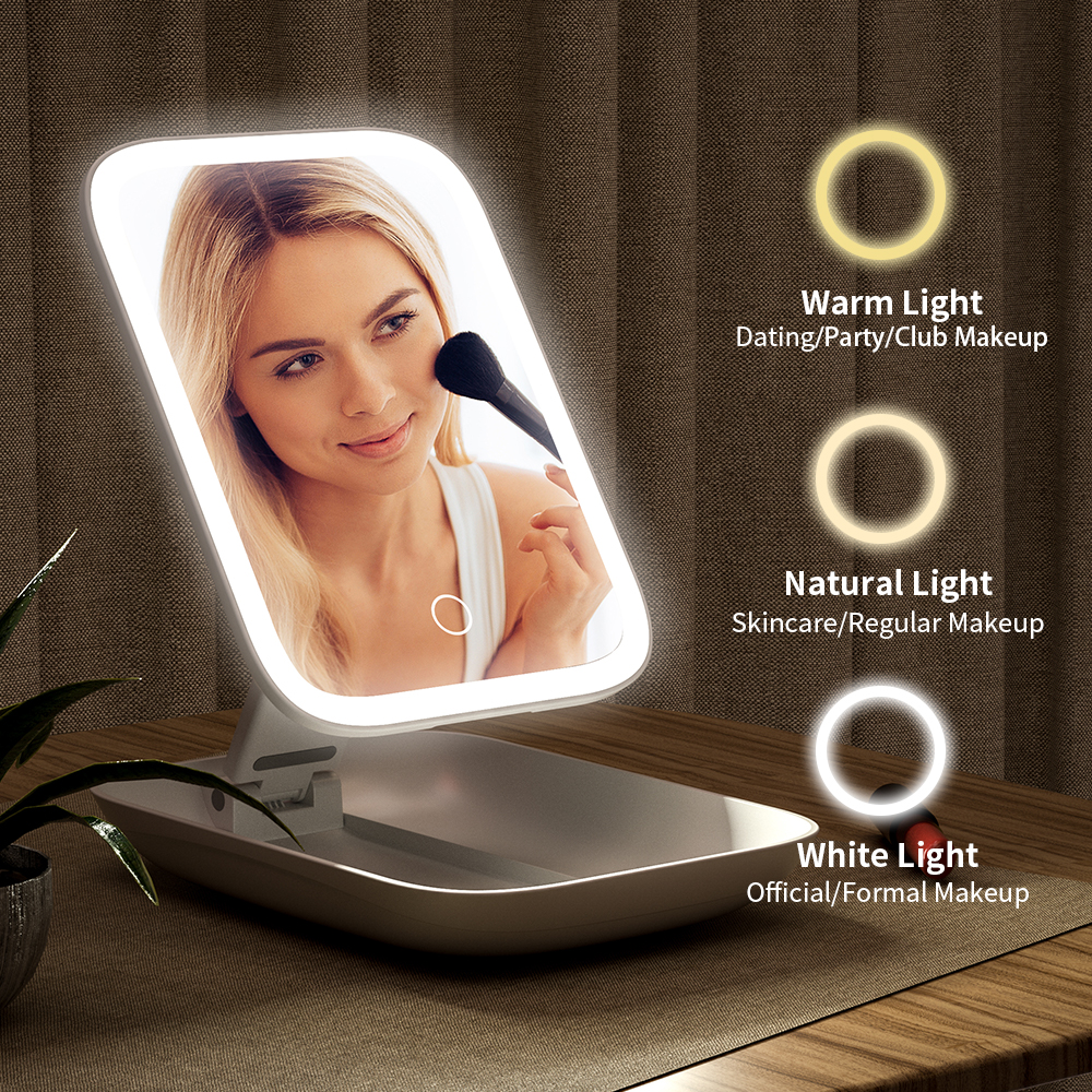 M5 Amazon Многофункциональный USB с прямой зарядкой Led косметическое зеркало макияж