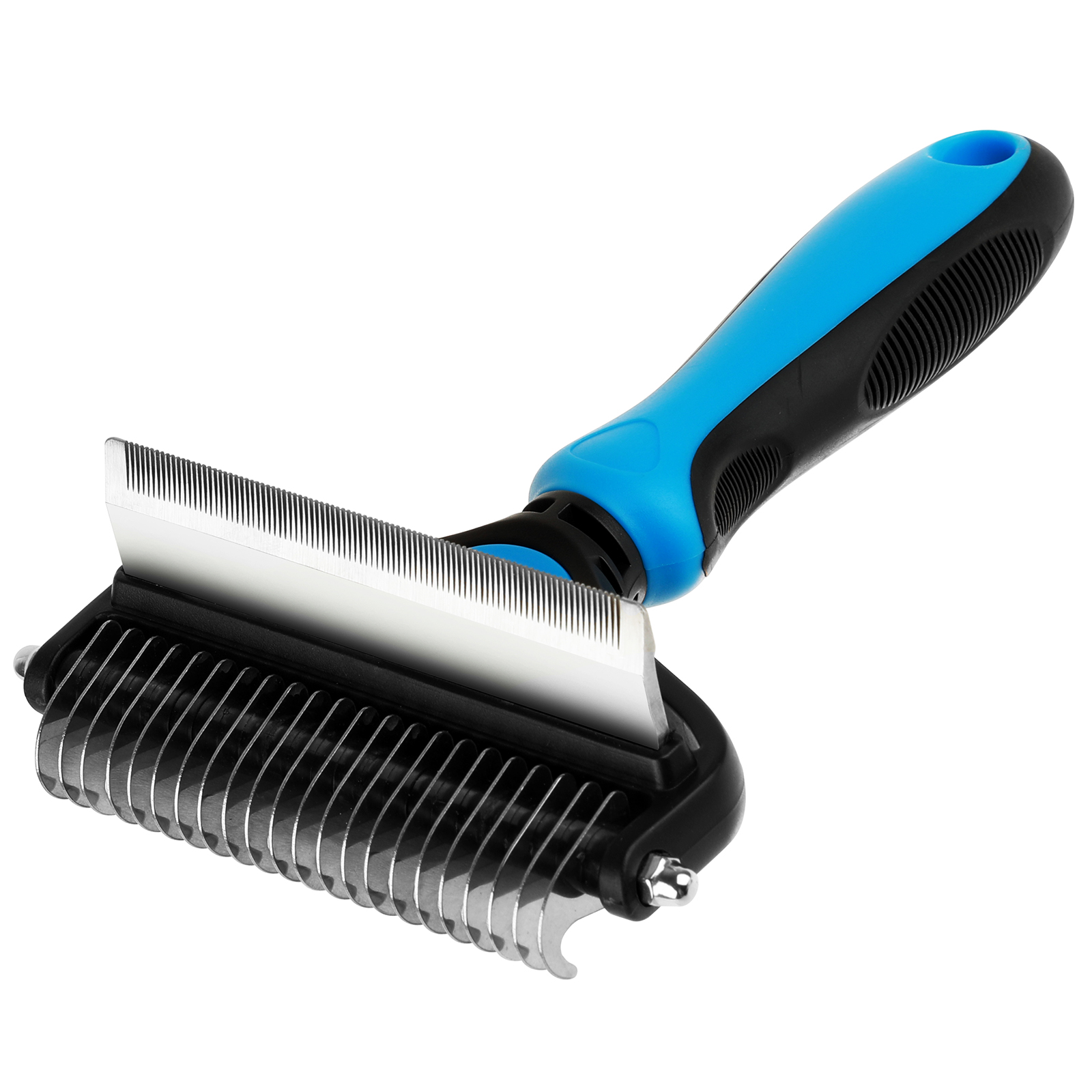 Lepai удалить блохи Deshedding запутыванию и летающий волосы 2 двухсторонний инструмент для ухода за шерстью животных кошка собака расческа