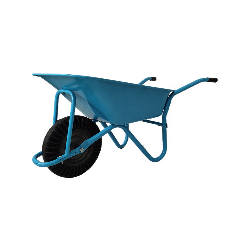 Wheel Barrow Wheelbarrow with 1 2 Pneumatic PU Foam Solid Rubber Wheels and Steel or Plastic Tray