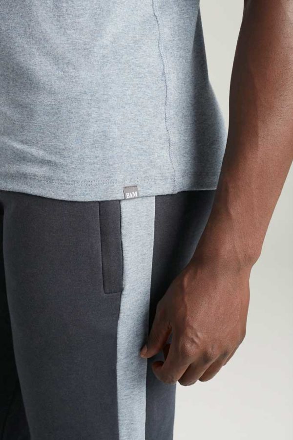 2020 Новое прибытие короткий рукав заказной печати Luxe Crewneck бамбук и органический хлопок Slim Fit Мужская футболка