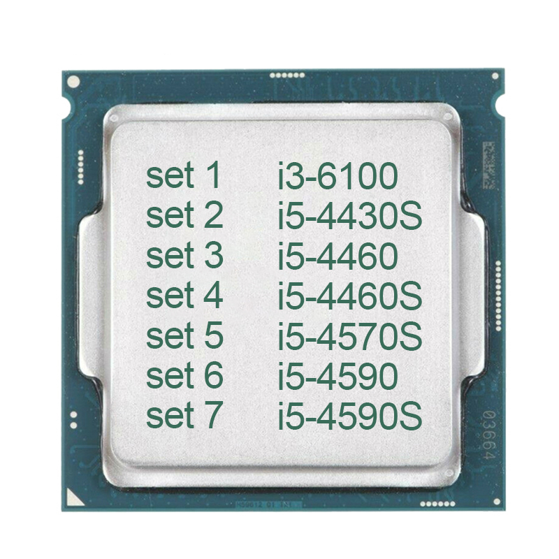 Lntel Core i3-6100 i5-4430S i5-4460 i5-4460S i5-4570S i5-4590 i5-4590S четырехъядерный процессор 6 м 65W/84 Вт LGA 1151/1150