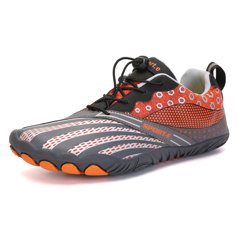 2021 new outdoor five finger lace up lovers beach wading shoes men's large fishing swimming shoess