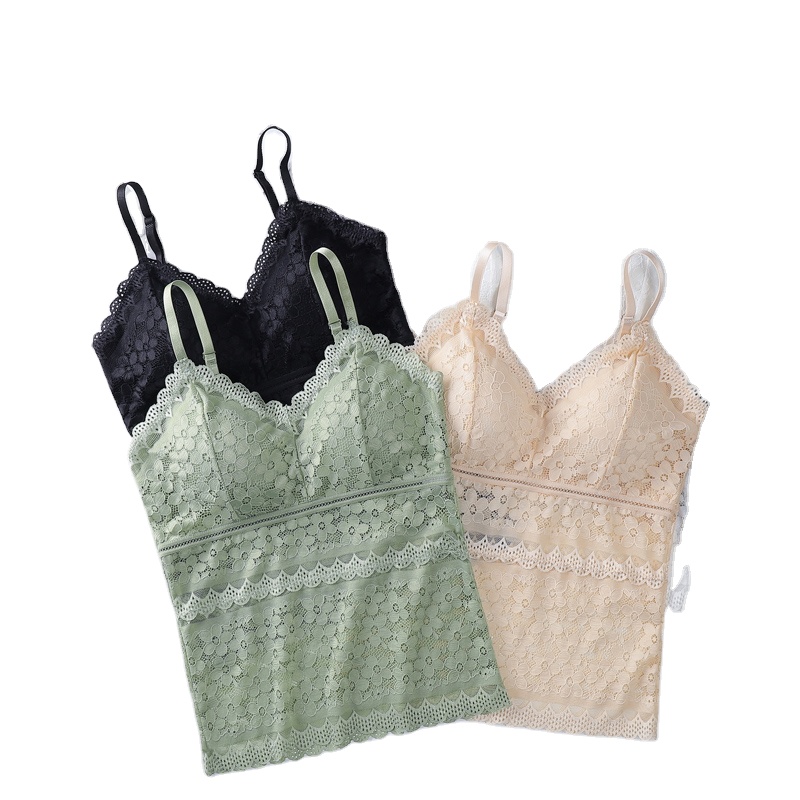 Chinese suppliers Women's Lace Embroidery bra breast support without steel rimless Sexy breathable bra