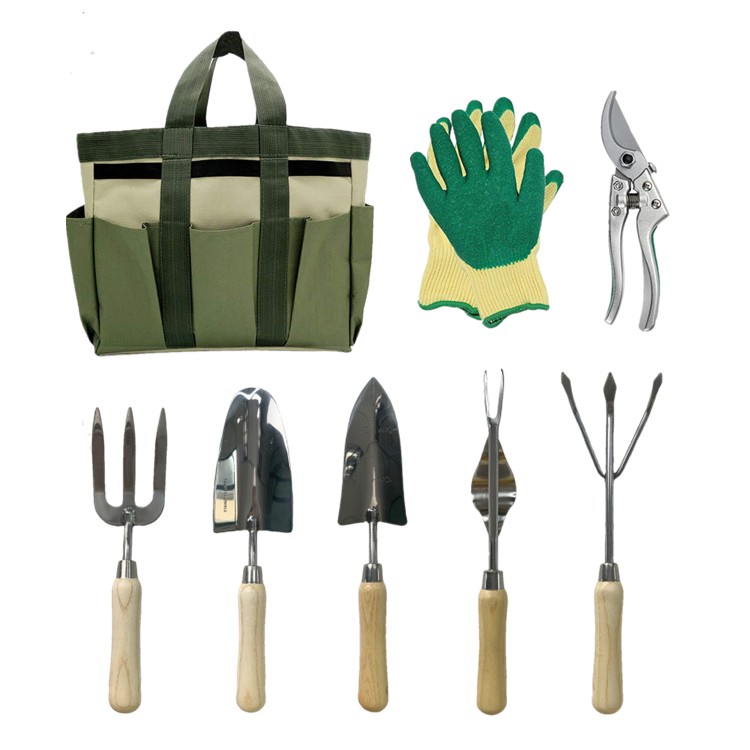 home and garden decoration tools set 83 piece hand canvas tool bag gift set wooden garden tools