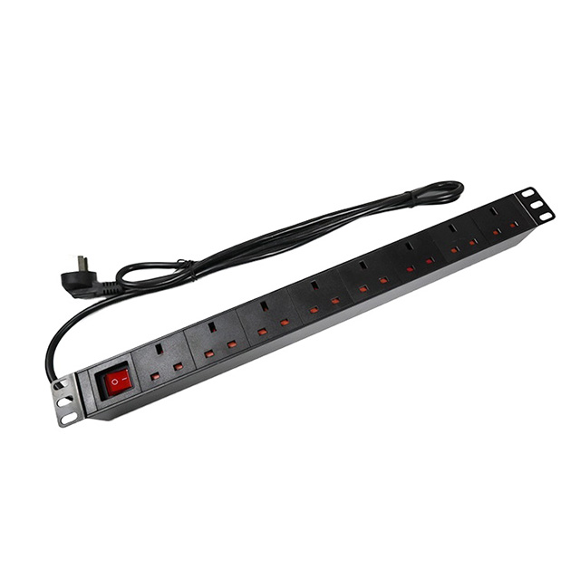 6 Ways 8 Ways 10 Ways rack mount PDU Customized European America British Australian Standard type