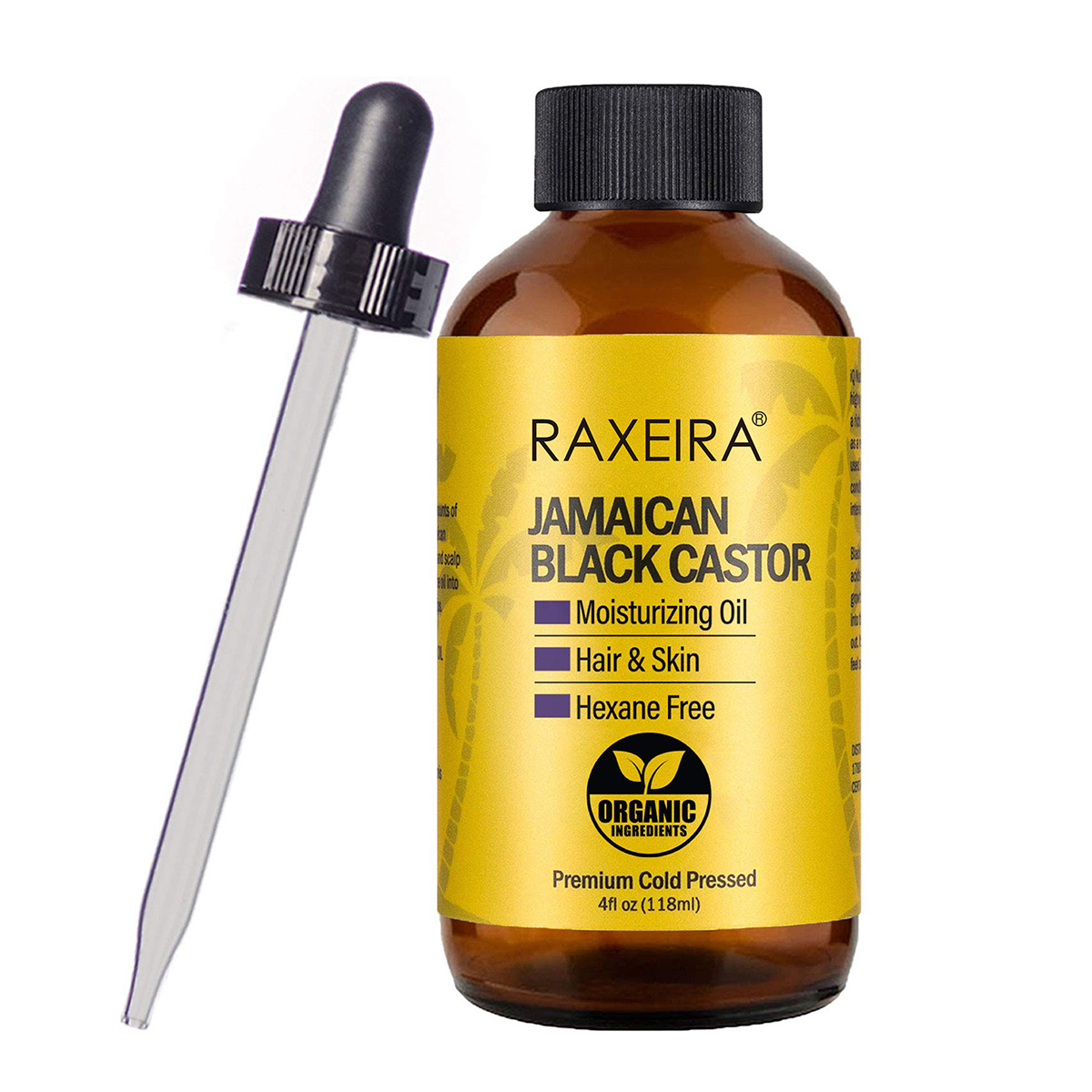 Private Label Organic Jamaican Black Castor Oil for Hair Growth and Skin Conditioning