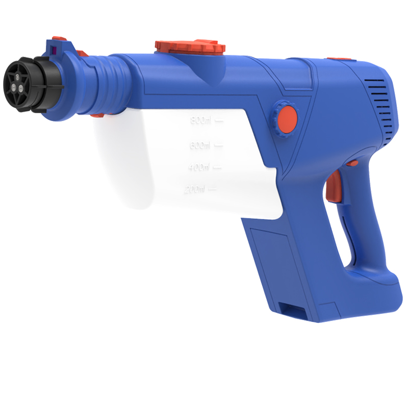Hand-held multifunctional electrostatic positive ion disinfection spray gun atomizer gun