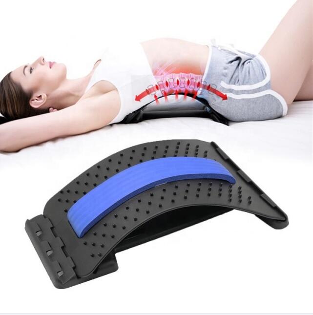 K1337 Multi-Level Back Stretching Device Back Lumbar Stretcher for Upper Back Stretcher Support and Pain Relief
