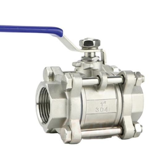Industrial Female Thread 3 Piece Stainless Steel Ball Valve Price