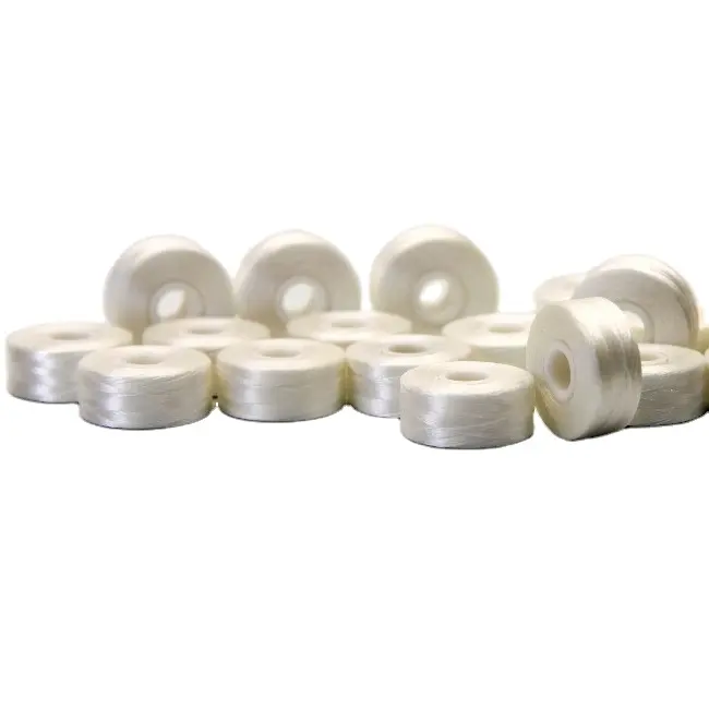 Wholesale White Sideless Wound Bobbin Style L For Embroidery Machine