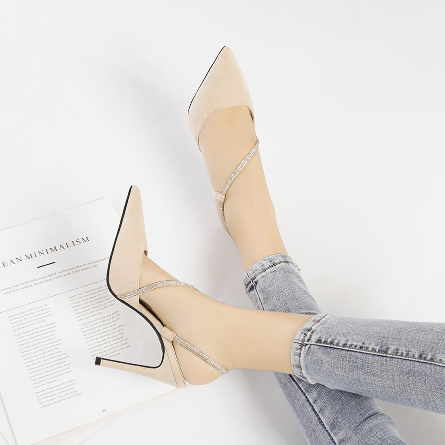 Pointed stiletto high heel sandals sexy nightclub high heels