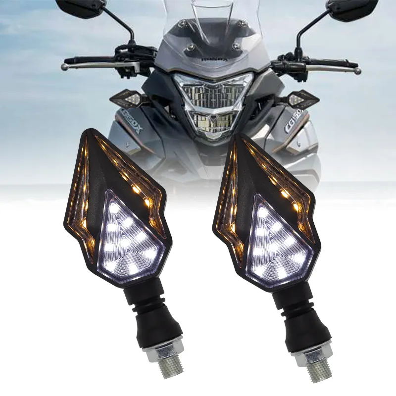Alcantaled Сигналы поворота для мотоцикла свет Водонепроницаемый светодиодный проблесковые маячки универсальный задний фонарь шоры стоп сигнальные лампы 12V