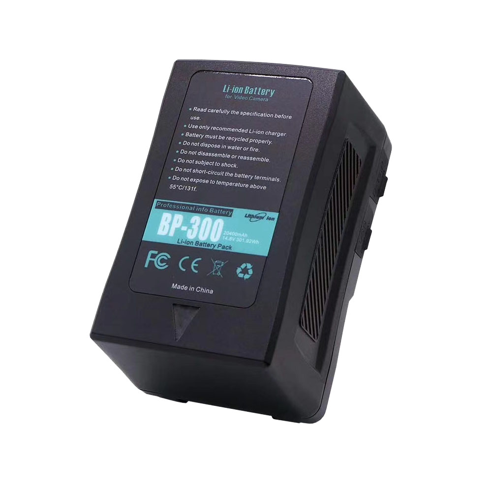300Wh 14,8 V 20400 мА/ч, BP-300 пластина аккумуляторной батареи с v-образным крепежом для трансляции зеркальная камера монитора видеокамеры BMPCC