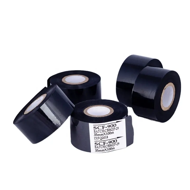 SCF 900 black Hot Stamping Foil Ribbon 30*100 for date coding machine DY-8 HP241 HP241B
