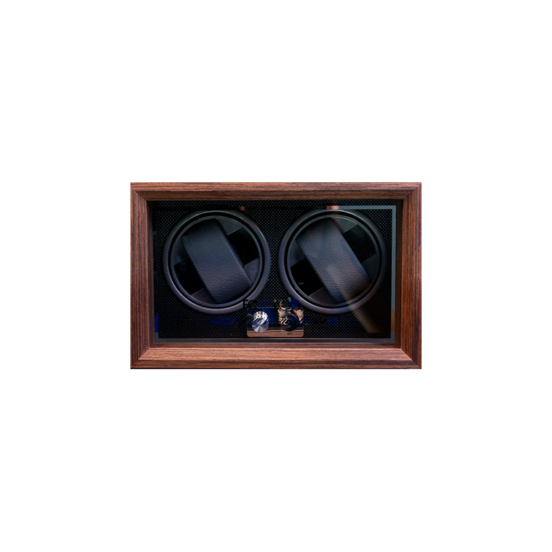 Automatic Luxury Black Red Safe Wood 2 China Watch Winder Motor Display Box Orbit Watch Storage Box